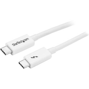 1m Thunderbolt 3 Cable 20Gbps - White 1m Thunderbolt 3 Cable 20Gbps - White